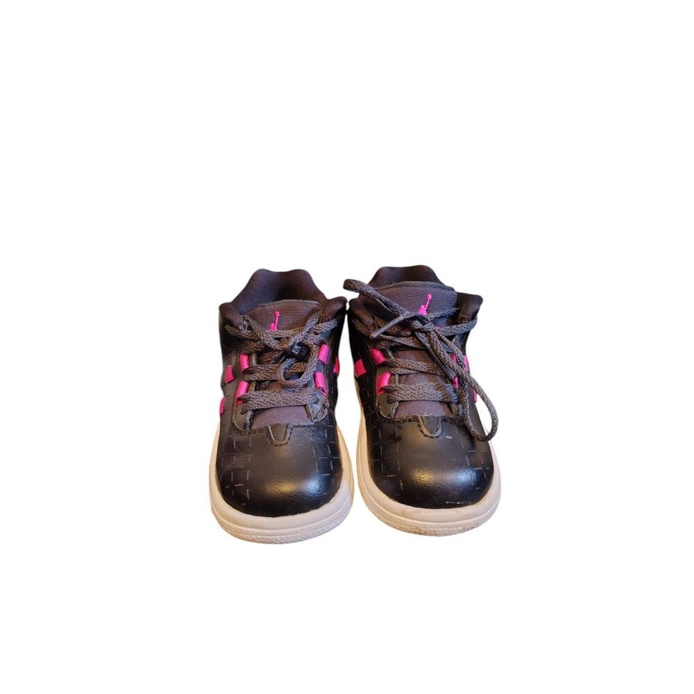 Baby Nike Air Jordan Illusion GT Black and Fuchsia Sneakers